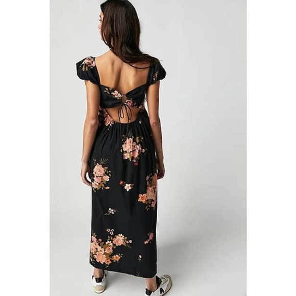 Free People Linda‎ Lou Poplin Dress Black - Picture 2 of 11